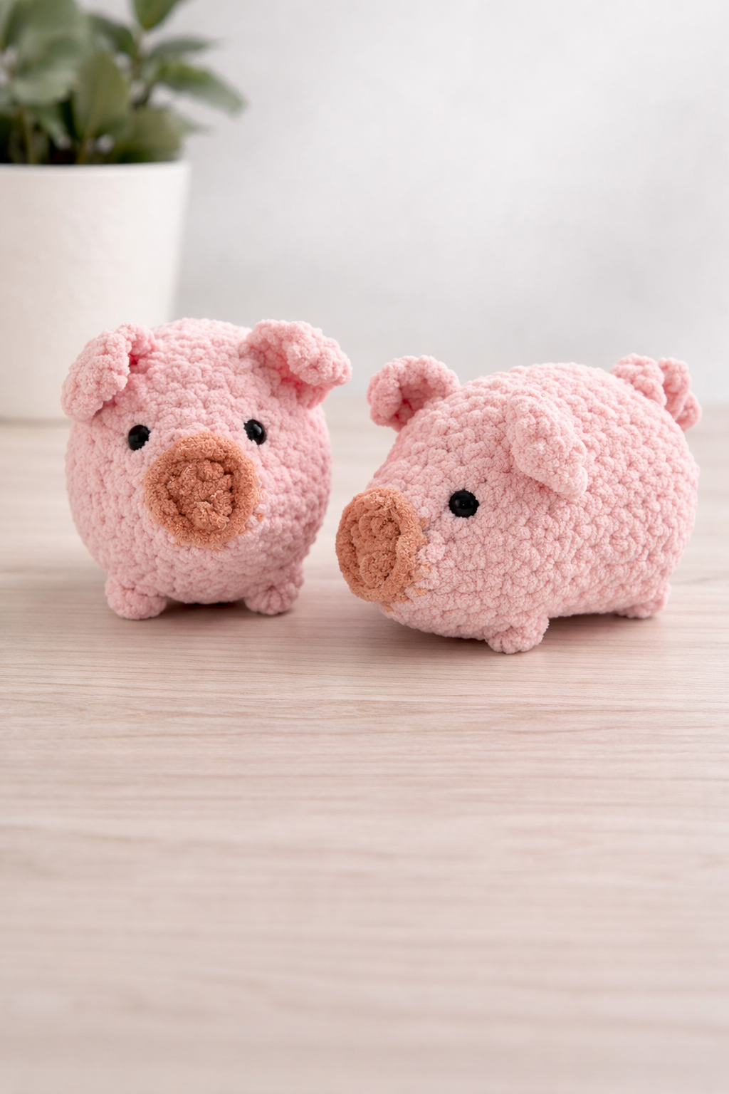 Handmade Crochet Pig Plush – Soft & Adorably Cozy