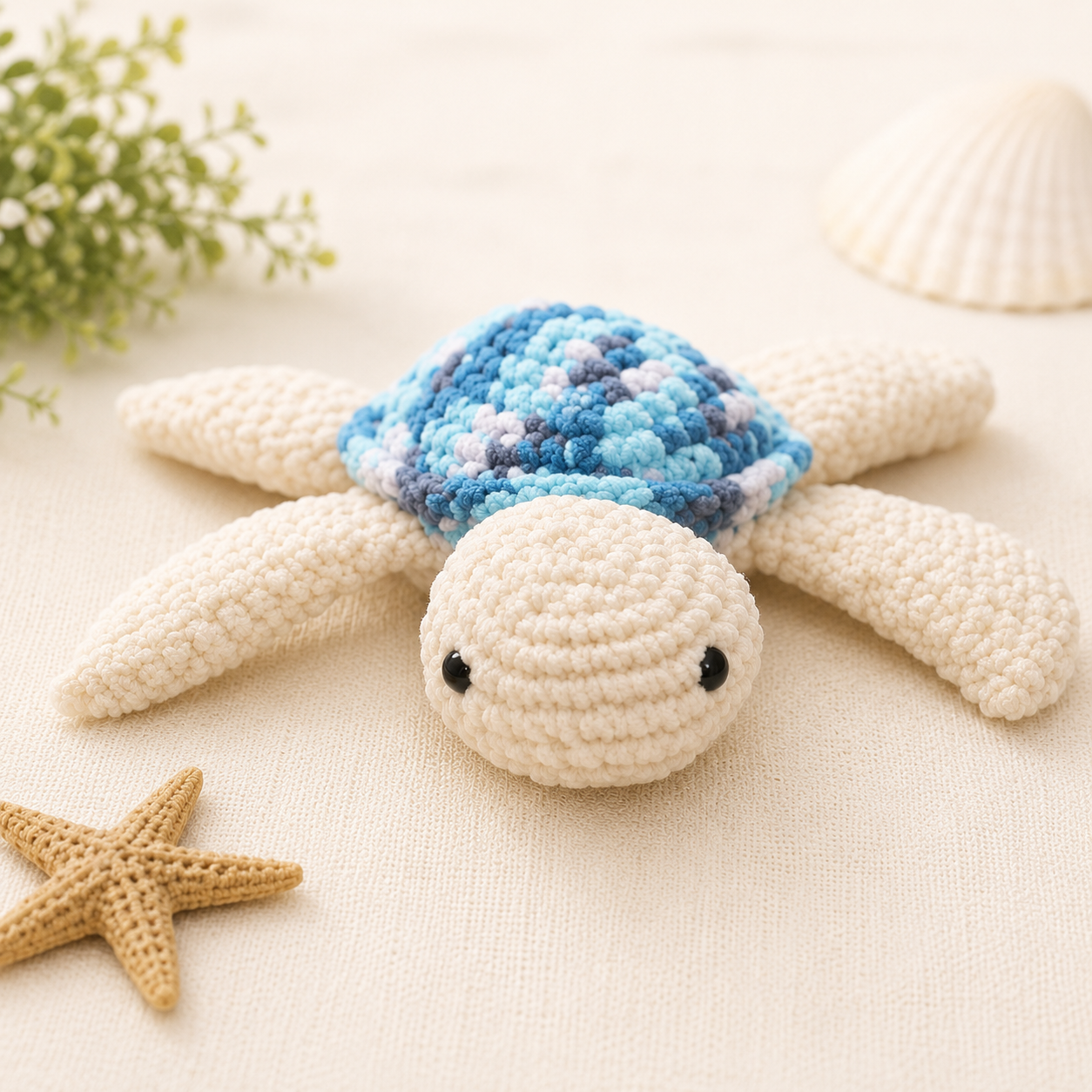 Ocean Breeze Crochet Sea Turtle